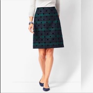 Wool Plaid Polkadot Talbots Skirt